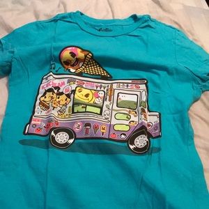 Blue ice cream truck Threadless graphic shirt